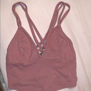 Tillys Pink Crop Top
